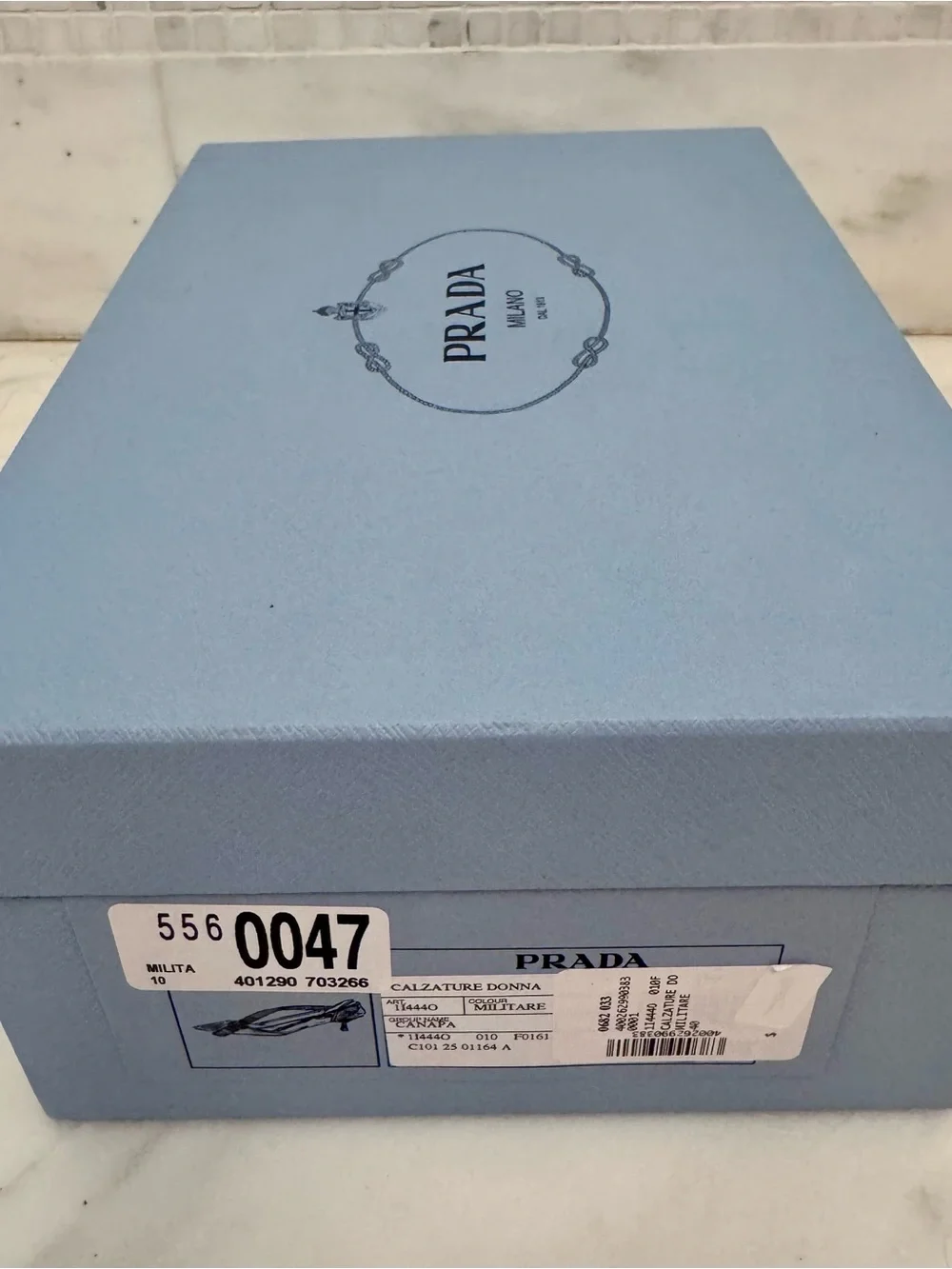 Prada Canvas Pumps - New with Box & Receipt - size EU 40/US 10 - Militaire